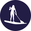 Stand Up Paddleboarding Icon